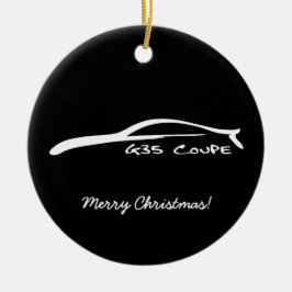 G35クーペブラシストローククリスマスのオーナメント セラミックオーナメント