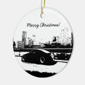 G35クーペ転がのショットクリスマス装飾 セラミックオーナメント (左)
