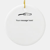 G35クーペ転がのショットクリスマス装飾 セラミックオーナメント (裏面)