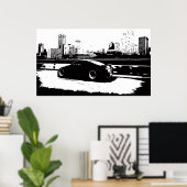 G35クーペ転がのショット ポスター (ホームオフィス)