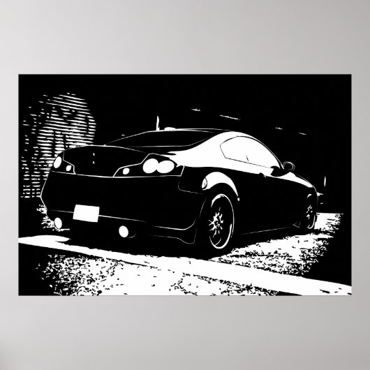 G35リヤビュー駐車構造ショット ポスター (正面)