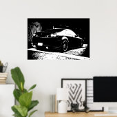 G35リヤビュー駐車構造ショット ポスター (ホームオフィス)