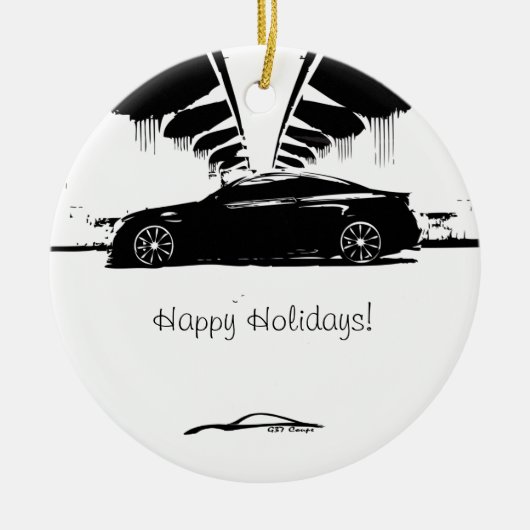 G37クーペの側面の打撃 セラミックオーナメント (正面)