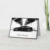 G37クーペカーをテーマにした誕生日カード カード (正面)