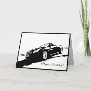 G37コンバーチブルカー誕生日カード カード