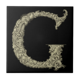 G – アルファベット（黄金） タイル