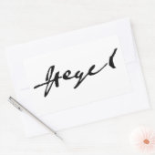 G.ウィリアム・F・ヘーゲル署名 長方形シール (封筒)