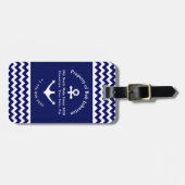 G.クルーズネイビーブルー航海のいかりルガグ ラゲッジタグ (正面横)