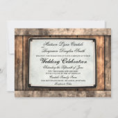 G.ヒッチ木材素朴結婚式招待状 招待状 (裏面)