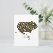 「G. ピッグ」 クラシック・モルモットとともに ポストカード (スタンド正面)