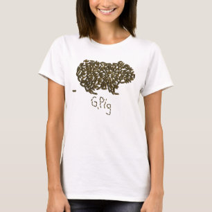 G.ブタw/Singleのウンチ Tシャツ