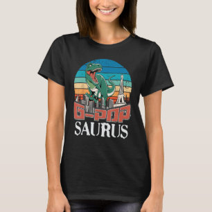 G – ポプサウルスTレックス恐竜G – サウルスポップ・アートのファミリー Tシャツ