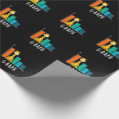 G – ラフおもしろいグラフPun Dark BG ラッピングペーパー (角)