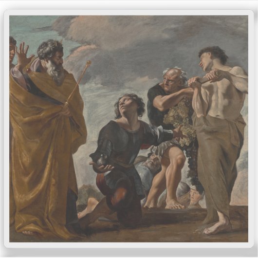 G.ランフランコ：モーセとカナンの使徒 シール (正面)