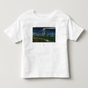 G.ワシントン州橋、夜のハドソン トドラーTシャツ