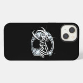 G 偽ダイヤモンドの輝きモノグラム iPhoneケース (裏面横)