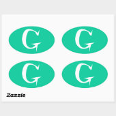 G 楕円形シール (シート)