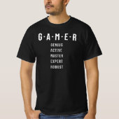 G.A.M.E.R. Acronym  Tシャツ (正面)