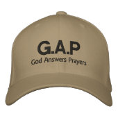 G.A.P帽子 刺繍入りキャップ (正面)