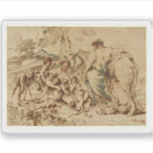 G.B.カスティリオーネ – 砂漠の風景の中の家族