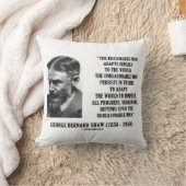 G.B.ショーの進歩は理不尽な人間に依存する クッション (ブランケット)