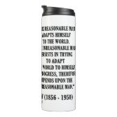 G.B.ショーの進歩は理不尽な人間に依存する タンブラー (回転右)