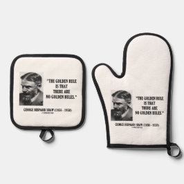 G. B.ショー黄金のルールNo黄金のルール引用文 鍋つかみ&鍋敷きセット