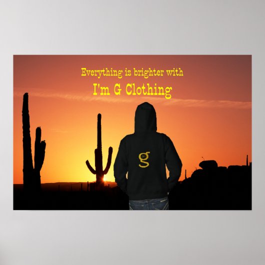 G Clothingからのサンライズ広告 – ポスター (正面)