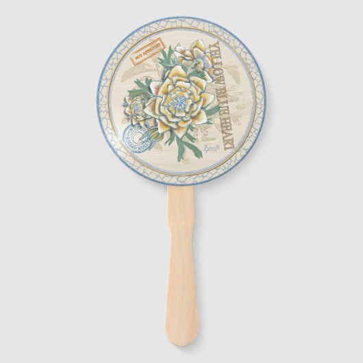 G Creation Officeの花 ハンドファン (裏面)