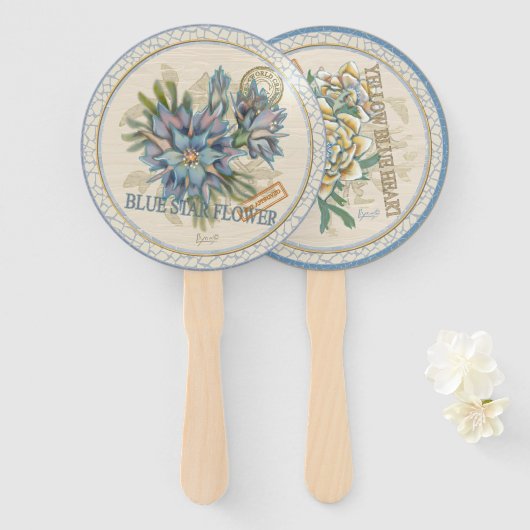 G Creation Officeの花 ハンドファン (正面&裏面)