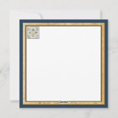 G Creation Officeの黄色い花のブランクカード シーズンカード (裏面)