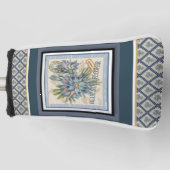 G Creation Office青い花 ゴルフヘッドカバー (正面)