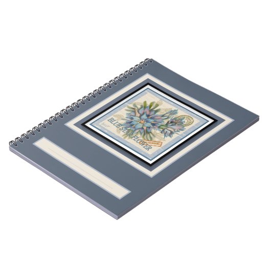 G Creation Office青い花 ノートブック (左側)