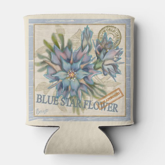 G Creation Office青い花 缶クーラー (裏面)