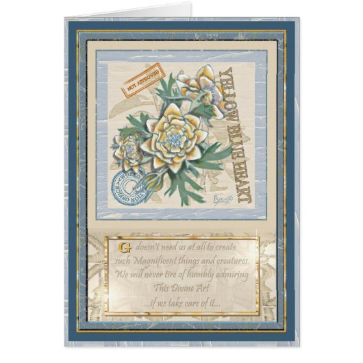 G Creation Office黄色い花のカー空白のド (正面)