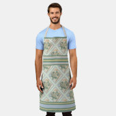 G Creation Office黄色い花 エプロン (着用した状態)