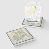 G Creation Office黄色い花 ストーンコースター (横)