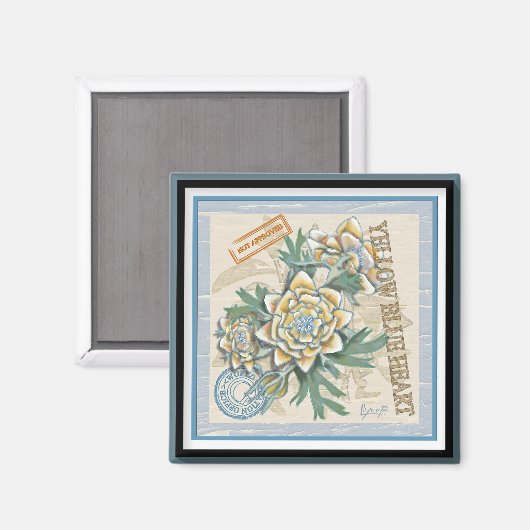 G Creation Office黄色い花 マグネット (正面/裏面)