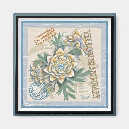 G Creation Office黄色い花 マグネット (正面)