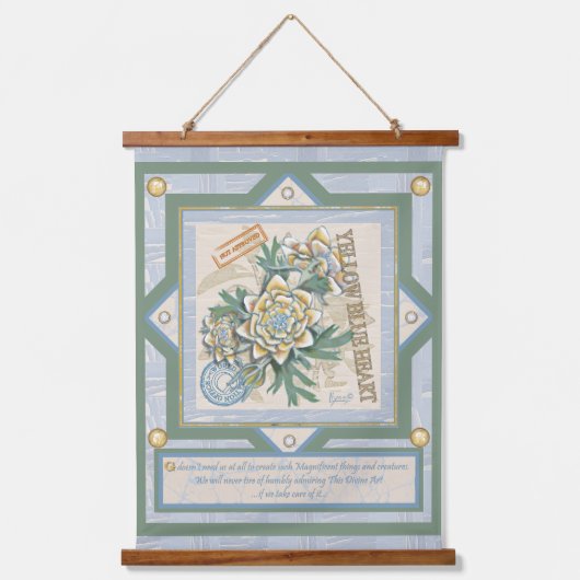 G Creation Office黄色い花 吊り下げ型タペストリー (正面)