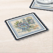 G Creation Office  青い花 ペーパーコースター (アングル)