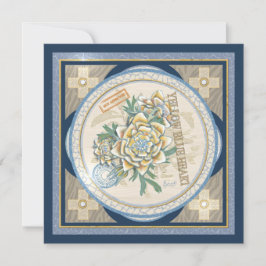 G Creation Office 黄色の花のブランクカード シーズンカード