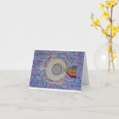 G-Dグリーティングカー空白のドの目 カード (黄色い花)