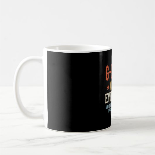 G-daddy knows everything father's day retro コーヒーマグカップ (左)