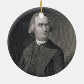 G.F. Storm (fl.c.1834)著a刻まれるサミュエル・アダムズ セラミックオーナメント (裏面)