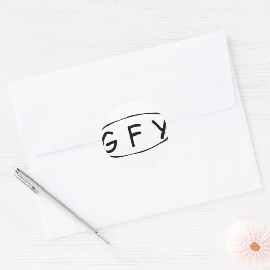 G F Y ラウンドシール (封筒)