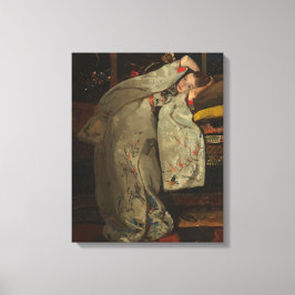 G.H. Breitner，白い着物を着た女の子 – ファインアート キャンバスプリント