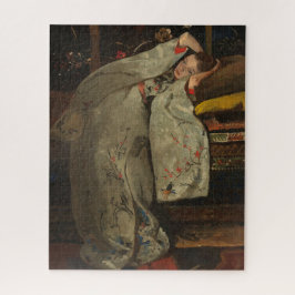 G.H. Breitner，白い着物を着た女の子 – ファインアート ジグソーパズル