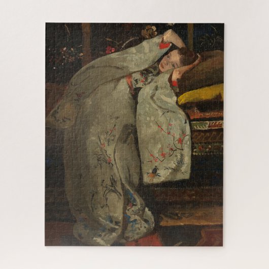 G.H. Breitner,白い着物を着た女の子 – ファインアート ジグソーパズル (縦)