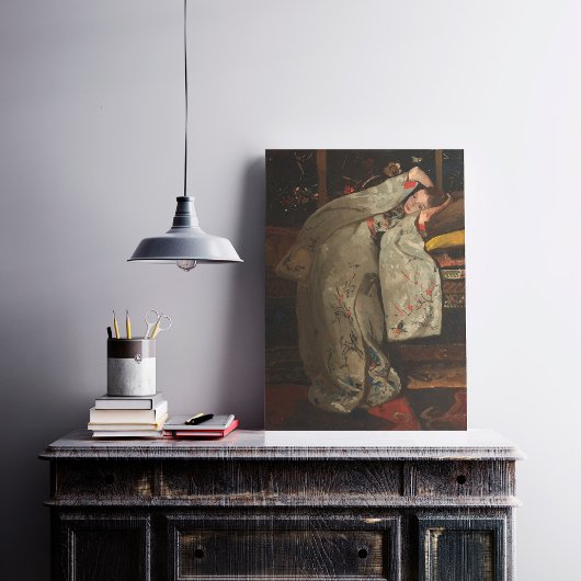 G.H. Breitner，白い着物を着た女の子 – ファインアート ポスター